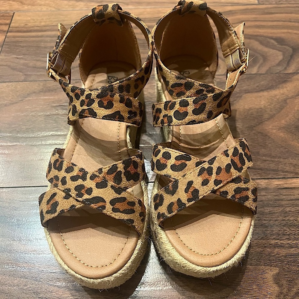 Bonnibel Platform Leopard Sandals | Size 7